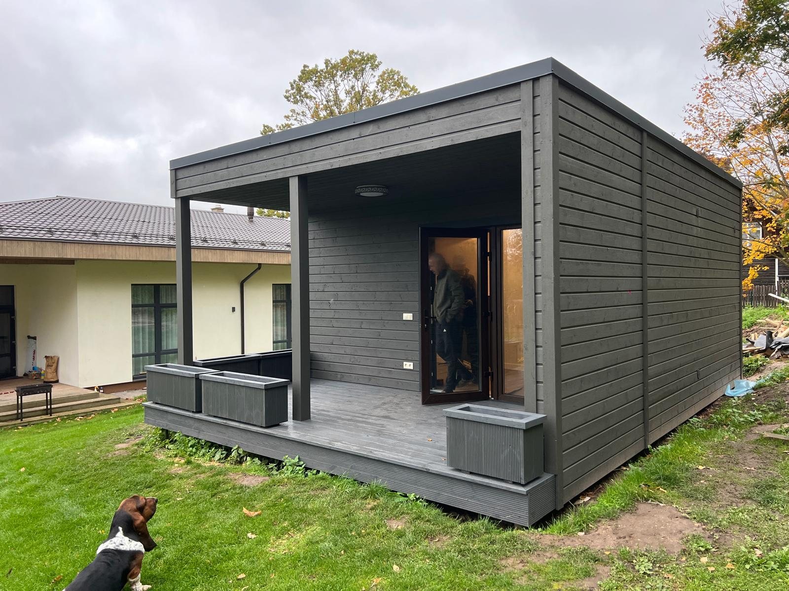 Modulsauna — Fertige Außenansicht