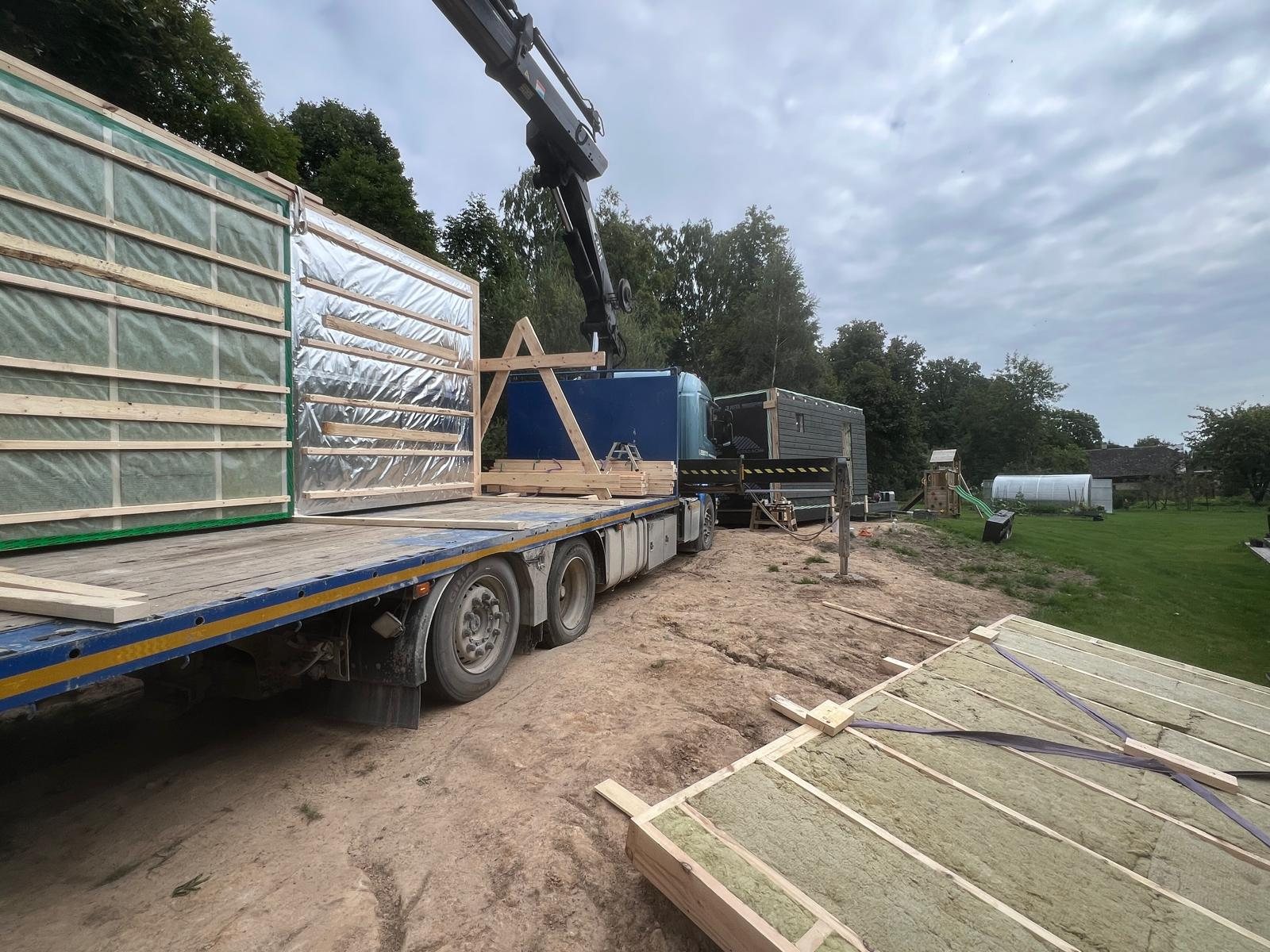 Modulsauna — Montage vor Ort