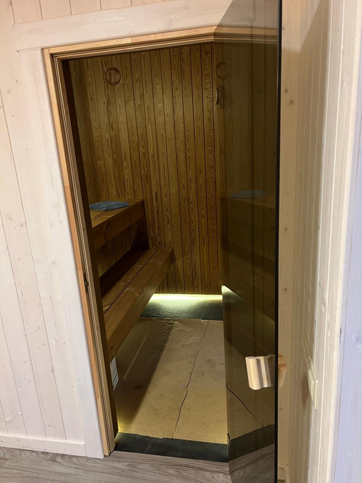 Ferienhaus — Sauna-Innenraum