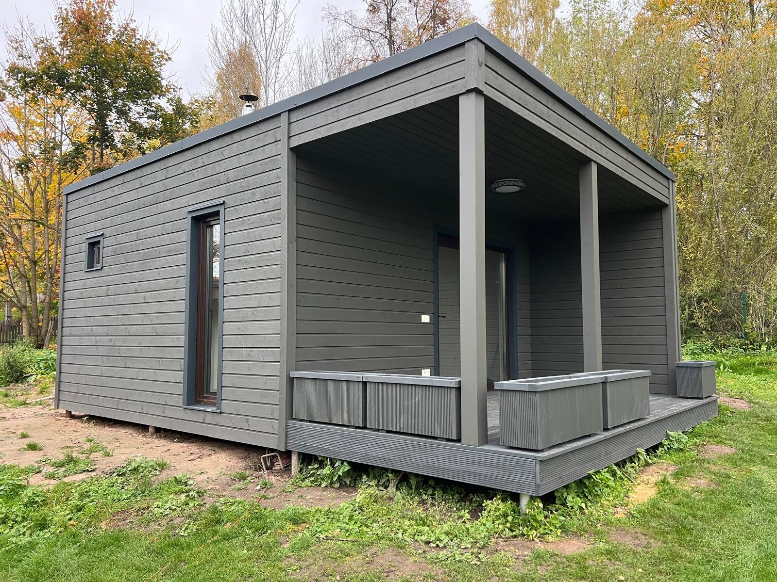 Modulsauna — Fertige Außenansicht