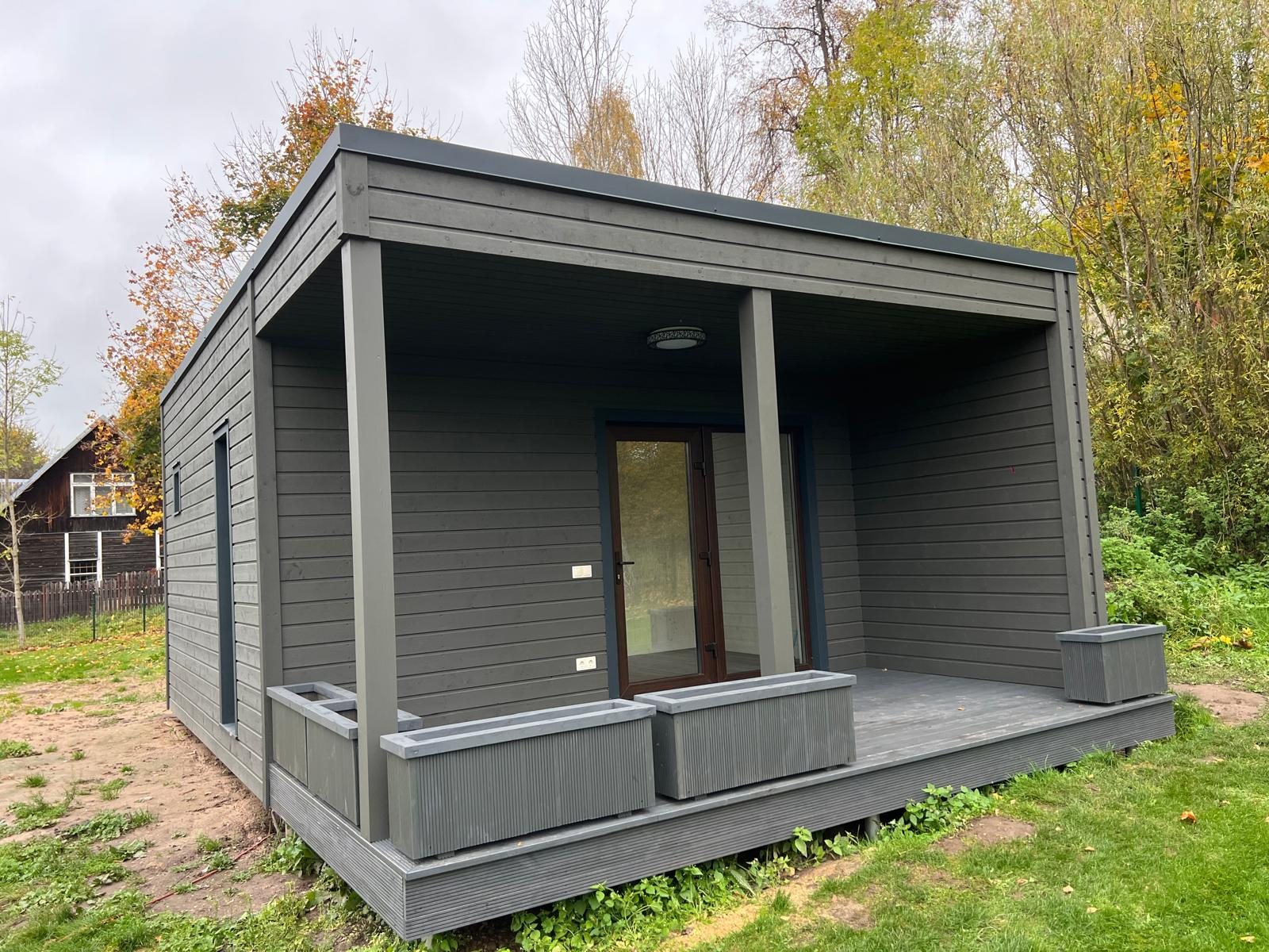 Modulsauna — Fertige Außenansicht
